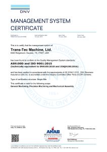 trans tec as9100d cert page 0001