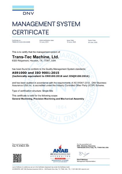 trans tec as9100d cert page 0001